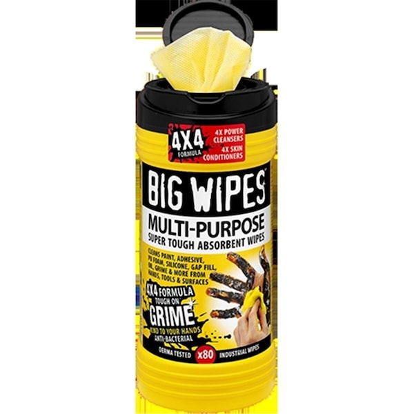Big Wipes Multi-Purpose Wipes, Black, 640PK BI441367 - main